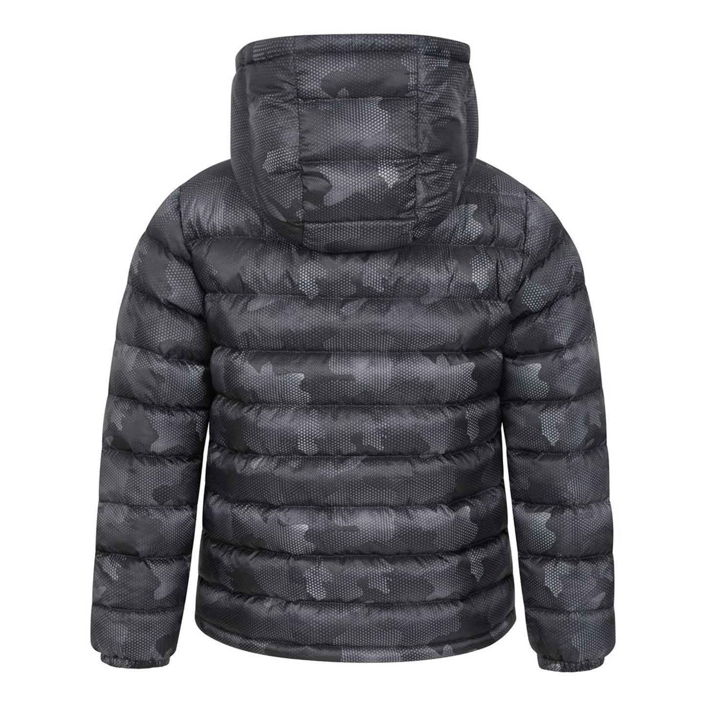 Charcoal - Side - Mountain Warehouse Childrens-Kids Seasons Watercolour Padded Jacket