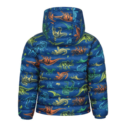 Dark Teal - Side - Mountain Warehouse Childrens-Kids Seasons Watercolour Padded Jacket