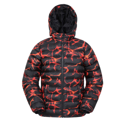 Rust - Front - Mountain Warehouse Childrens-Kids Seasons Watercolour Padded Jacket