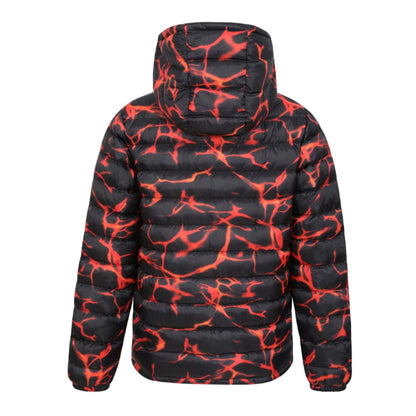 Rust - Back - Mountain Warehouse Childrens-Kids Seasons Watercolour Padded Jacket