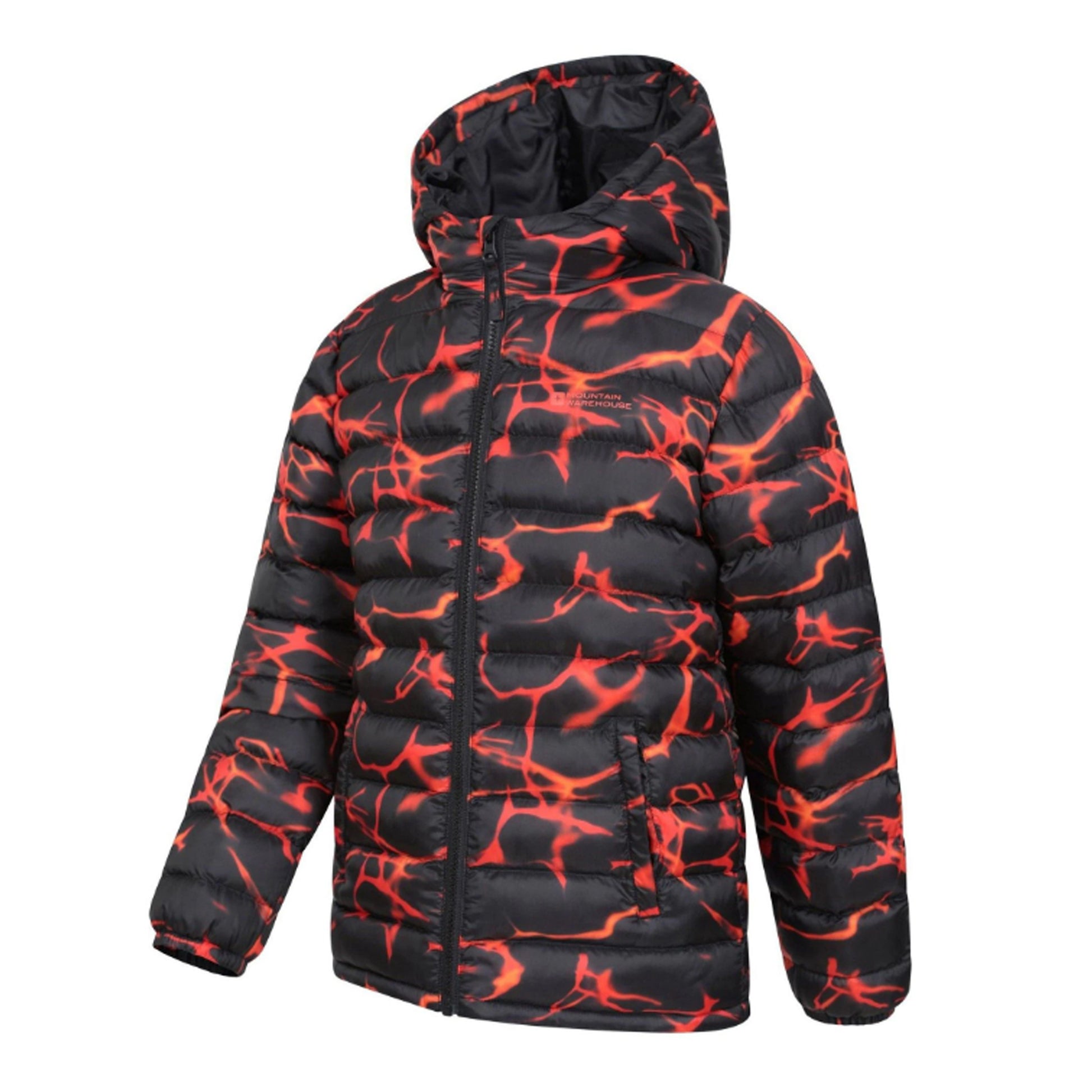 Rust - Side - Mountain Warehouse Childrens-Kids Seasons Watercolour Padded Jacket