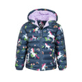 Blue - Pack Shot - Mountain Warehouse Childrens-Kids Seasons Unicorn Padded Jacket