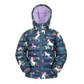 Blue - Front - Mountain Warehouse Childrens-Kids Seasons Unicorn Padded Jacket
