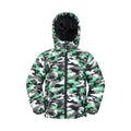 Multicoloured - Front - Mountain Warehouse Childrens-Kids Seasons Camouflage Padded Jacket