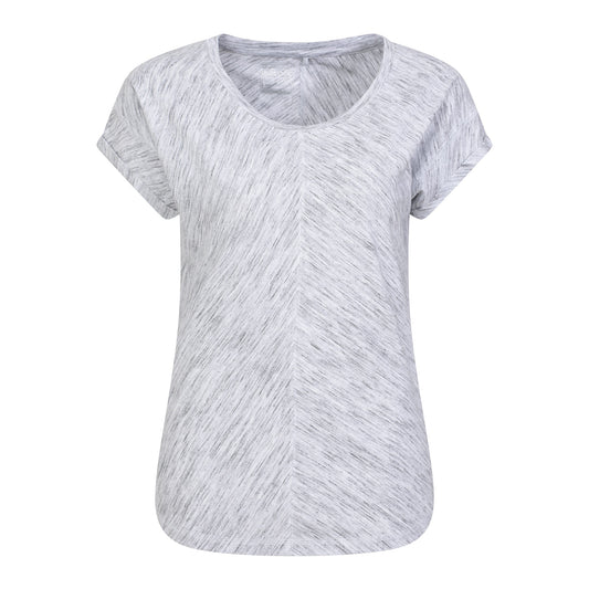 White - Front - Mountain Warehouse Womens-Ladies Retreat T-Shirt