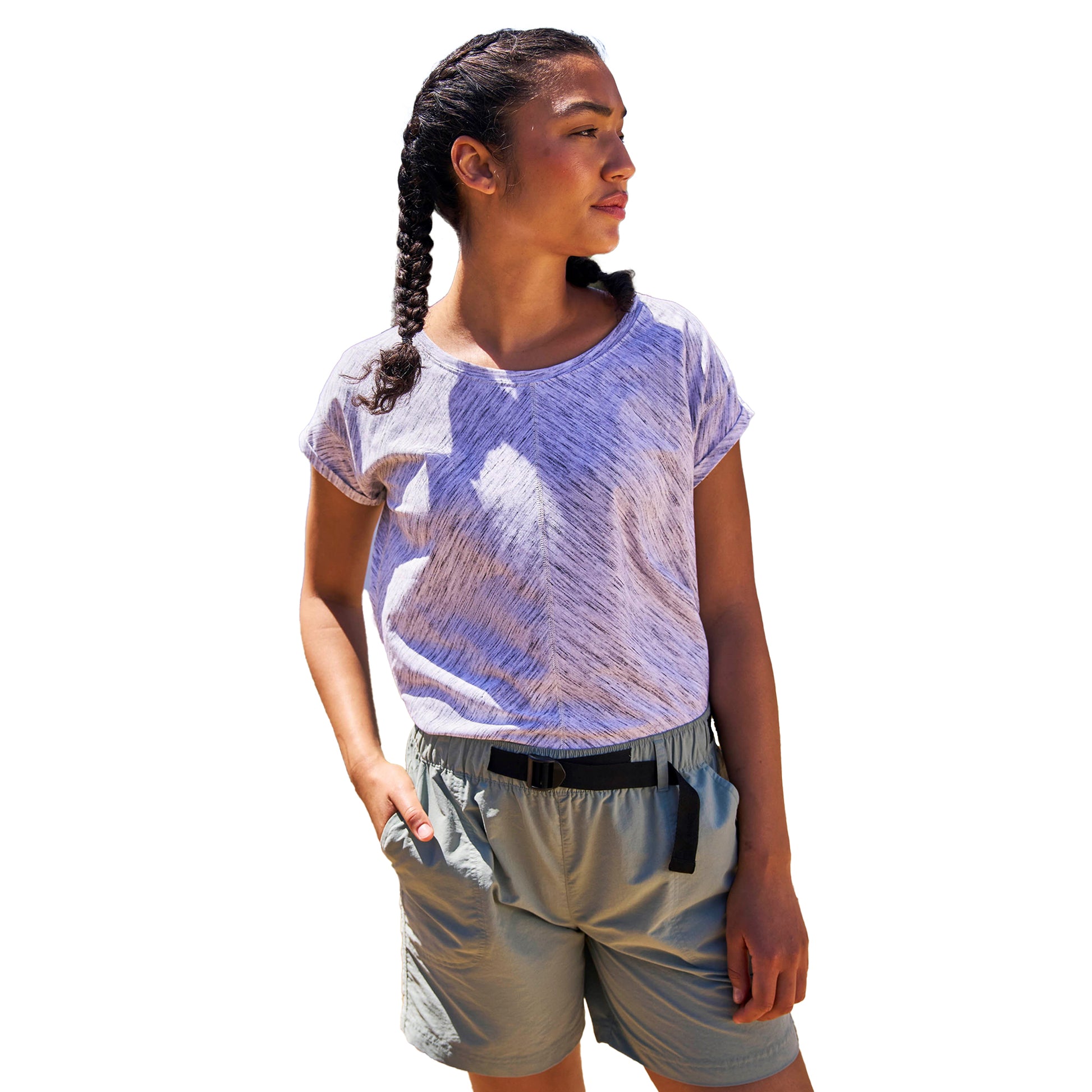 White - Pack Shot - Mountain Warehouse Womens-Ladies Retreat T-Shirt