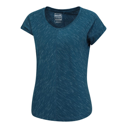Dark Teal - Side - Mountain Warehouse Womens-Ladies Retreat T-Shirt