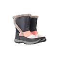 Dark Blue - Front - Mountain Warehouse Childrens-Kids Caribou Adaptive Snow Boots