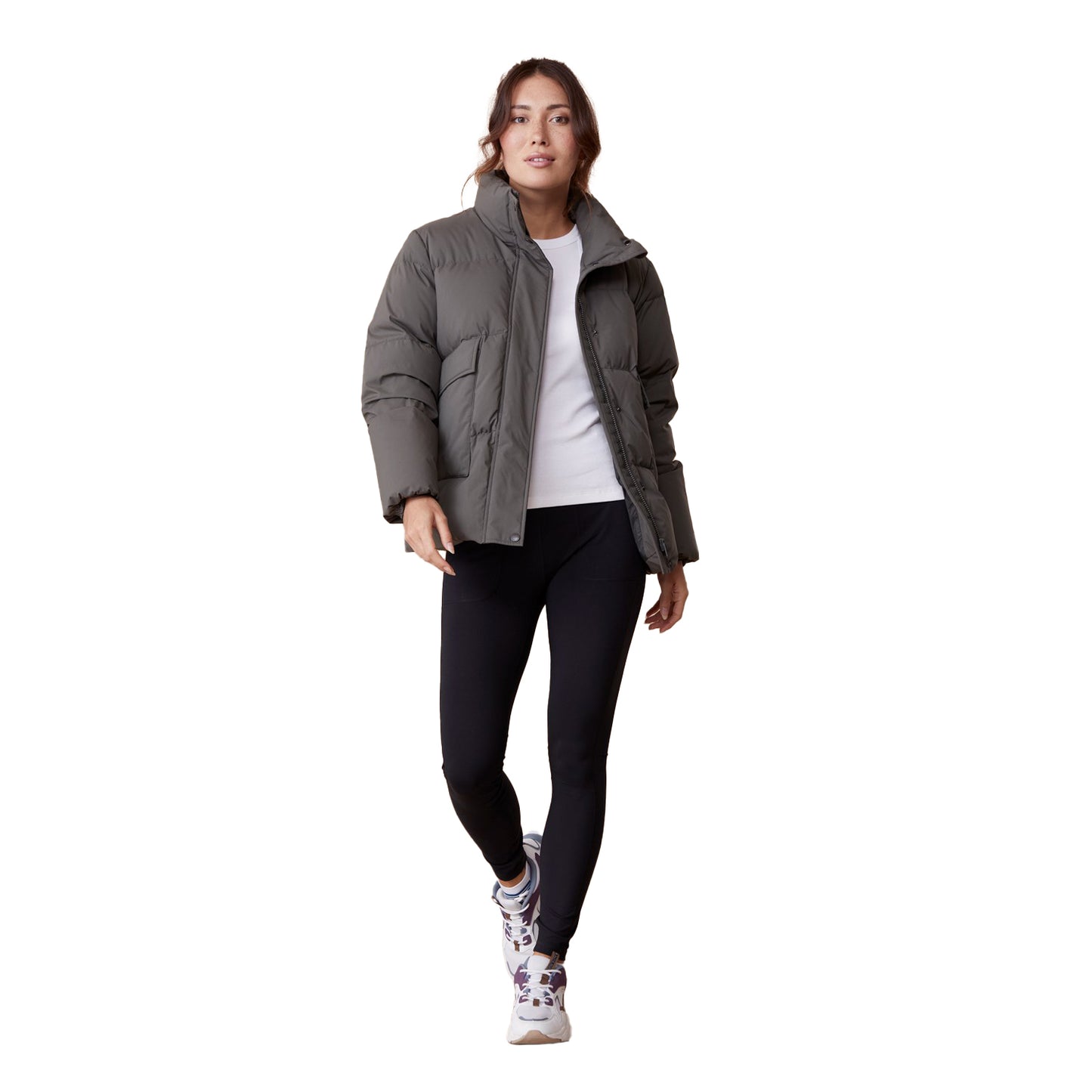 Khaki Green - Lifestyle - Active People Womens-Ladies Cosi Swing Padded Jacket