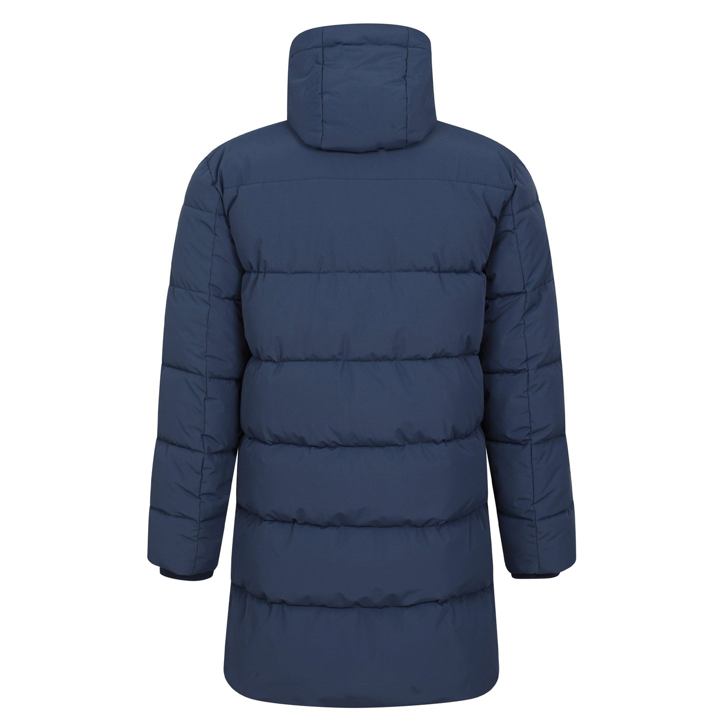 Navy - Back - Mountain Warehouse Mens Vortex Longline Padded Jacket