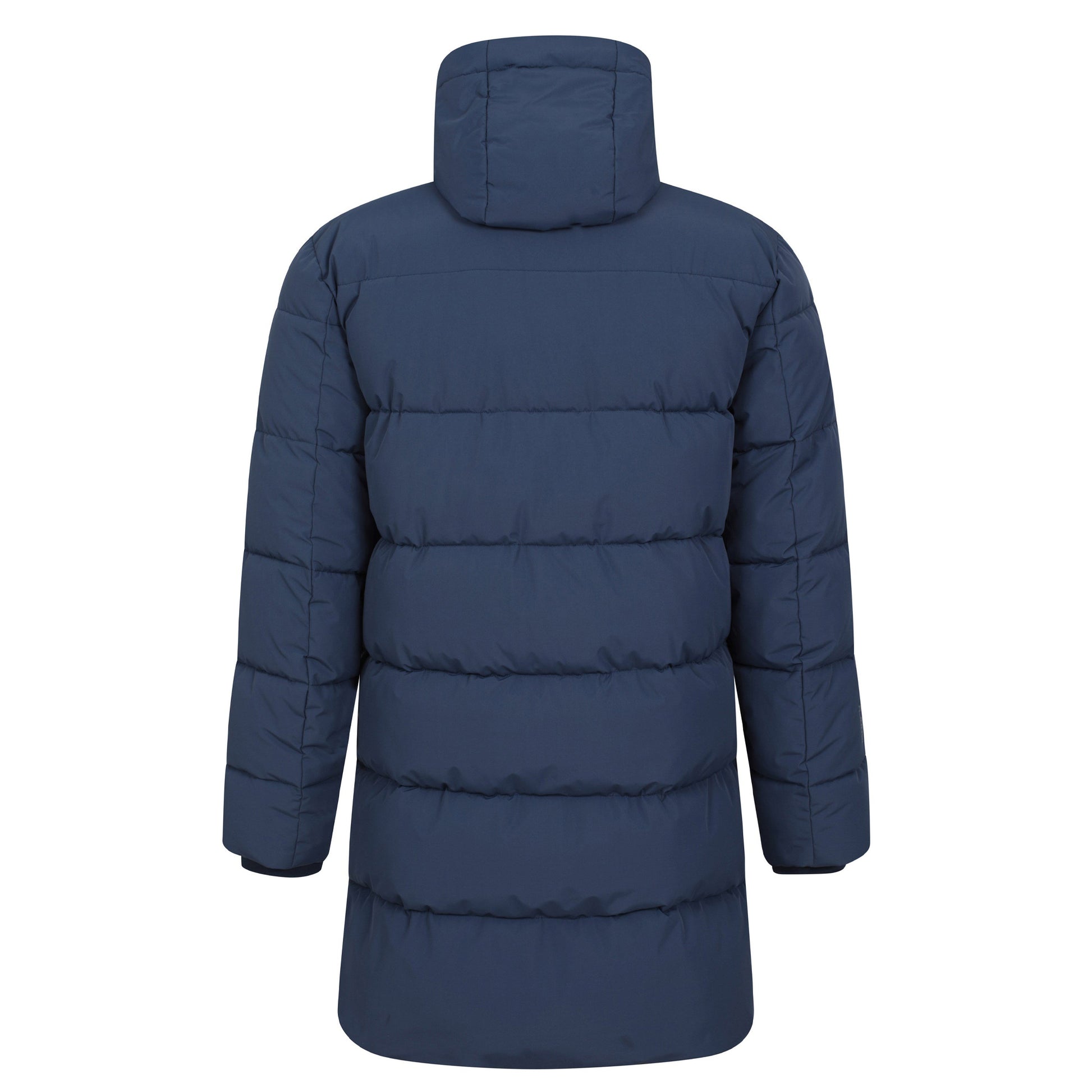 Navy - Back - Mountain Warehouse Mens Vortex Longline Padded Jacket