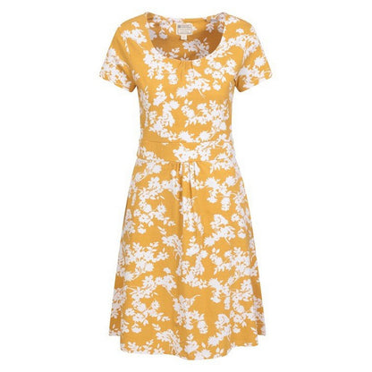 Yellow - Front - Mountain Warehouse Womens-Ladies Orchid Flower UV Protection Dress