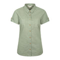 White - Pack Shot - Mountain Warehouse Womens-Ladies Coconut Short-Sleeved Shirt