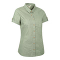 Khaki - Side - Mountain Warehouse Womens-Ladies Coconut Short-Sleeved Shirt