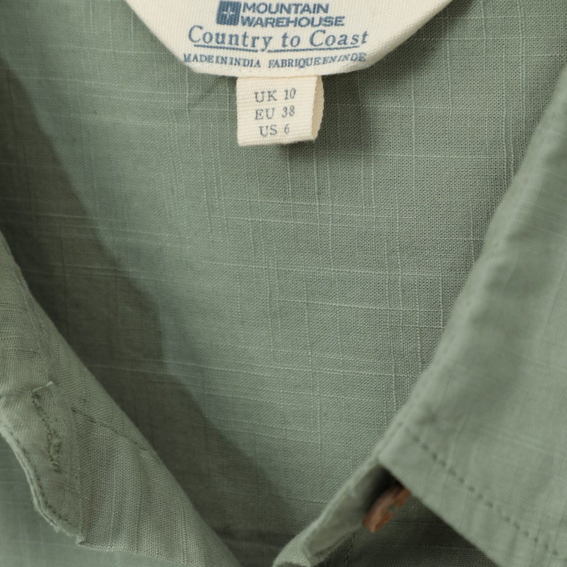 Light Khaki - Pack Shot - Mountain Warehouse Womens-Ladies Coconut Short-Sleeved Shirt