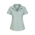Green - Pack Shot - Mountain Warehouse Womens-Ladies Coconut Short-Sleeved Shirt