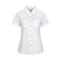 White - Front - Mountain Warehouse Womens-Ladies Coconut Short-Sleeved Shirt