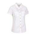 White - Side - Mountain Warehouse Womens-Ladies Coconut Short-Sleeved Shirt