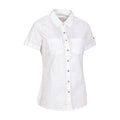 White - Side - Mountain Warehouse Womens-Ladies Coconut Short-Sleeved Shirt