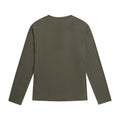 Khaki Green - Back - Animal Mens Classico Logo Organic Long-Sleeved T-Shirt