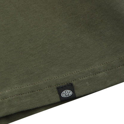 Khaki Green - Lifestyle - Animal Mens Classico Logo Organic Long-Sleeved T-Shirt