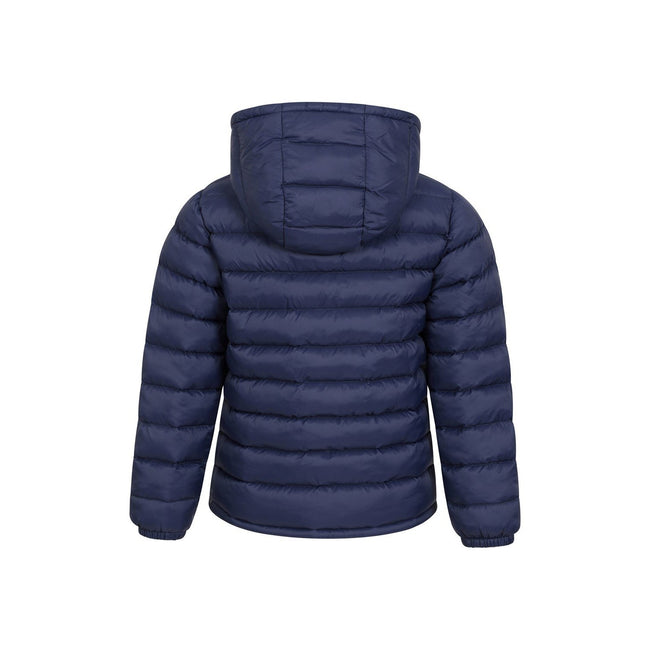 Navy - Back - Mountain Warehouse Childrens-Kids Seasons II Padded Jacket
