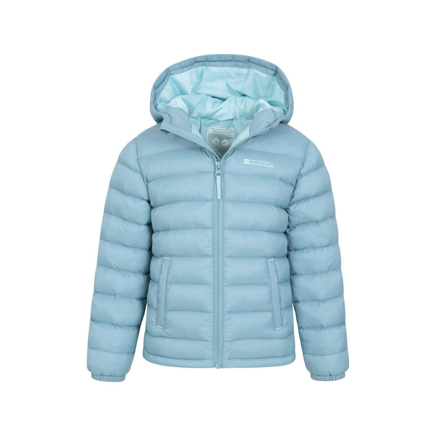 Teal - Pack Shot - Mountain Warehouse Childrens-Kids Seasons II Padded Jacket