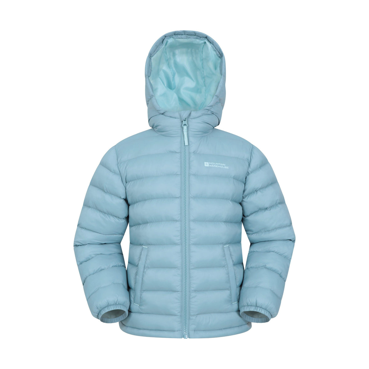 Pale Blue - Front - Mountain Warehouse Childrens-Kids Seasons II Padded Jacket
