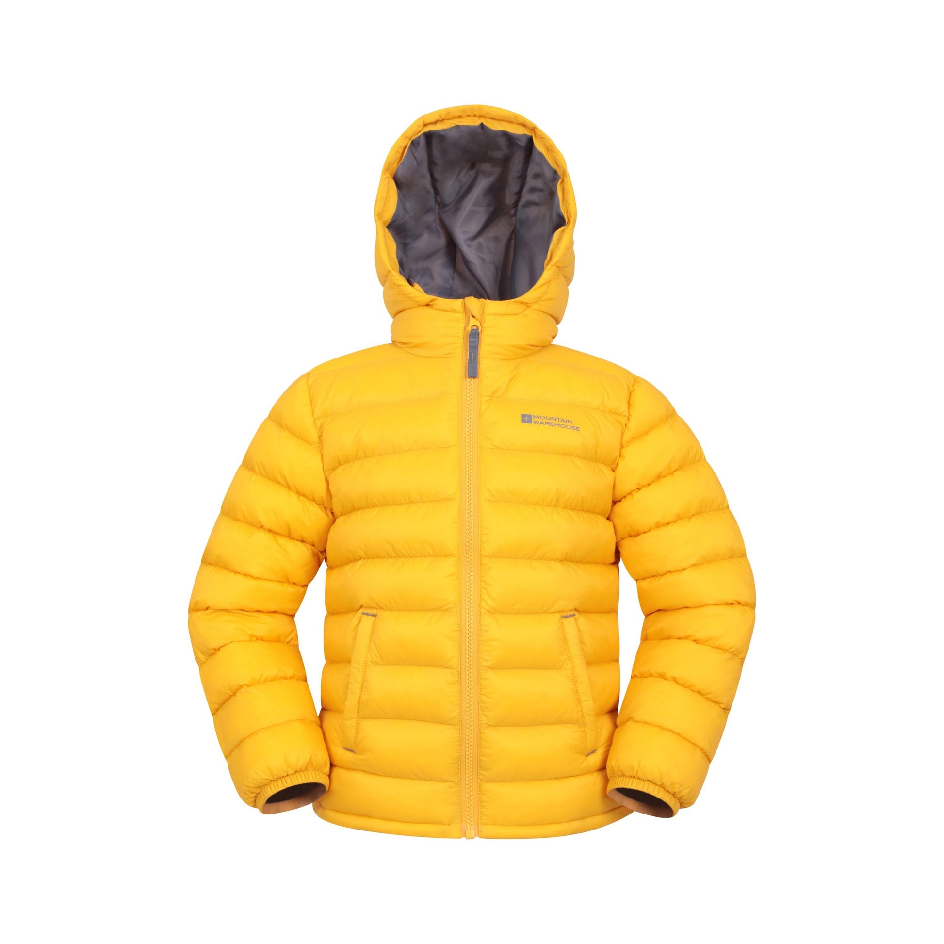 Yellow - Front - Mountain Warehouse Childrens-Kids Seasons II Padded Jacket