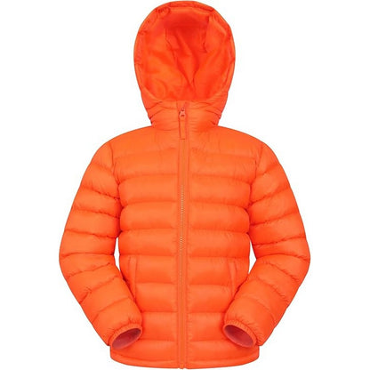 Neon Orange - Front - Mountain Warehouse Childrens-Kids Seasons II Padded Jacket