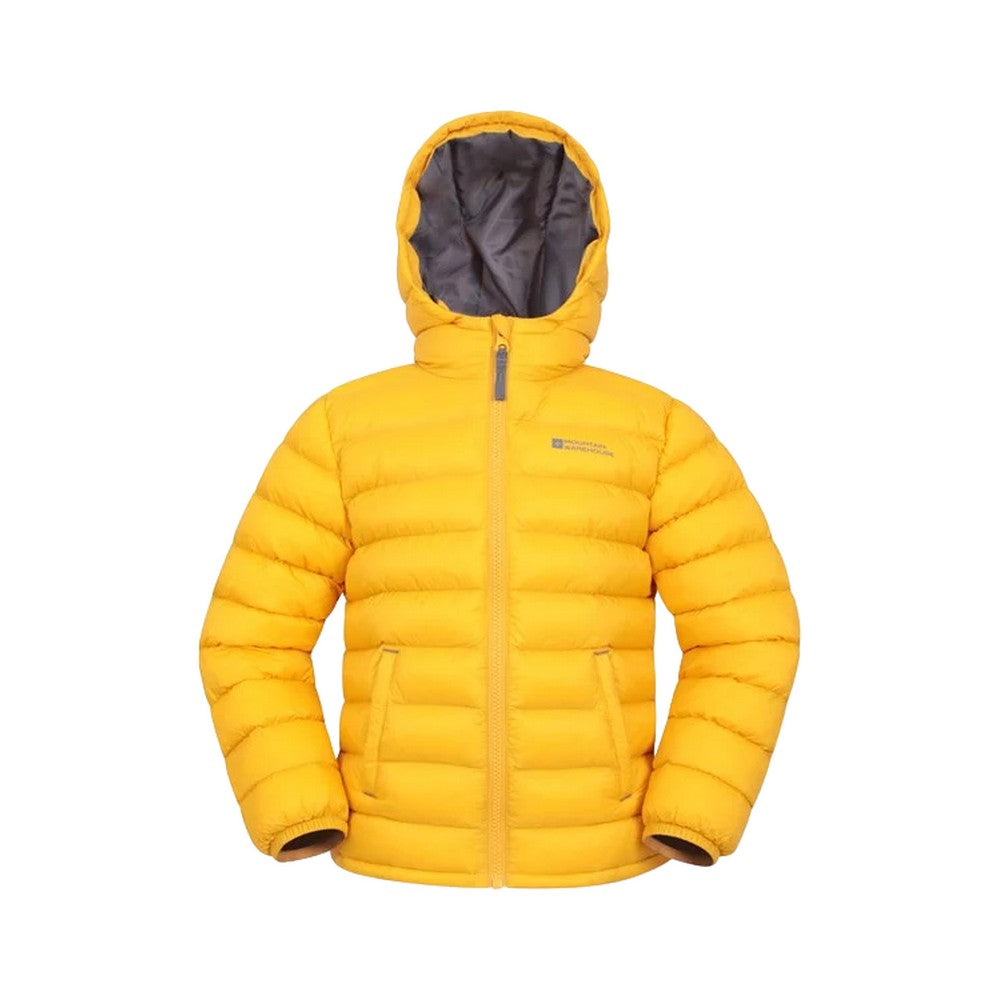 Mustard - Front - Mountain Warehouse Childrens-Kids Seasons II Padded Jacket
