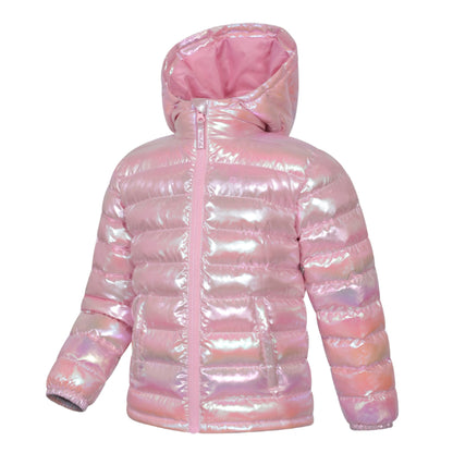 Pale Pink - Back - Mountain Warehouse Childrens-Kids Seasons II Padded Jacket