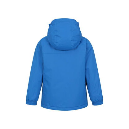 Blue - Back - Mountain Warehouse Childrens-Kids Ski Jacket & Trousers Set