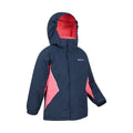 Dark Blue - Side - Mountain Warehouse Childrens-Kids Ski Jacket & Trousers Set