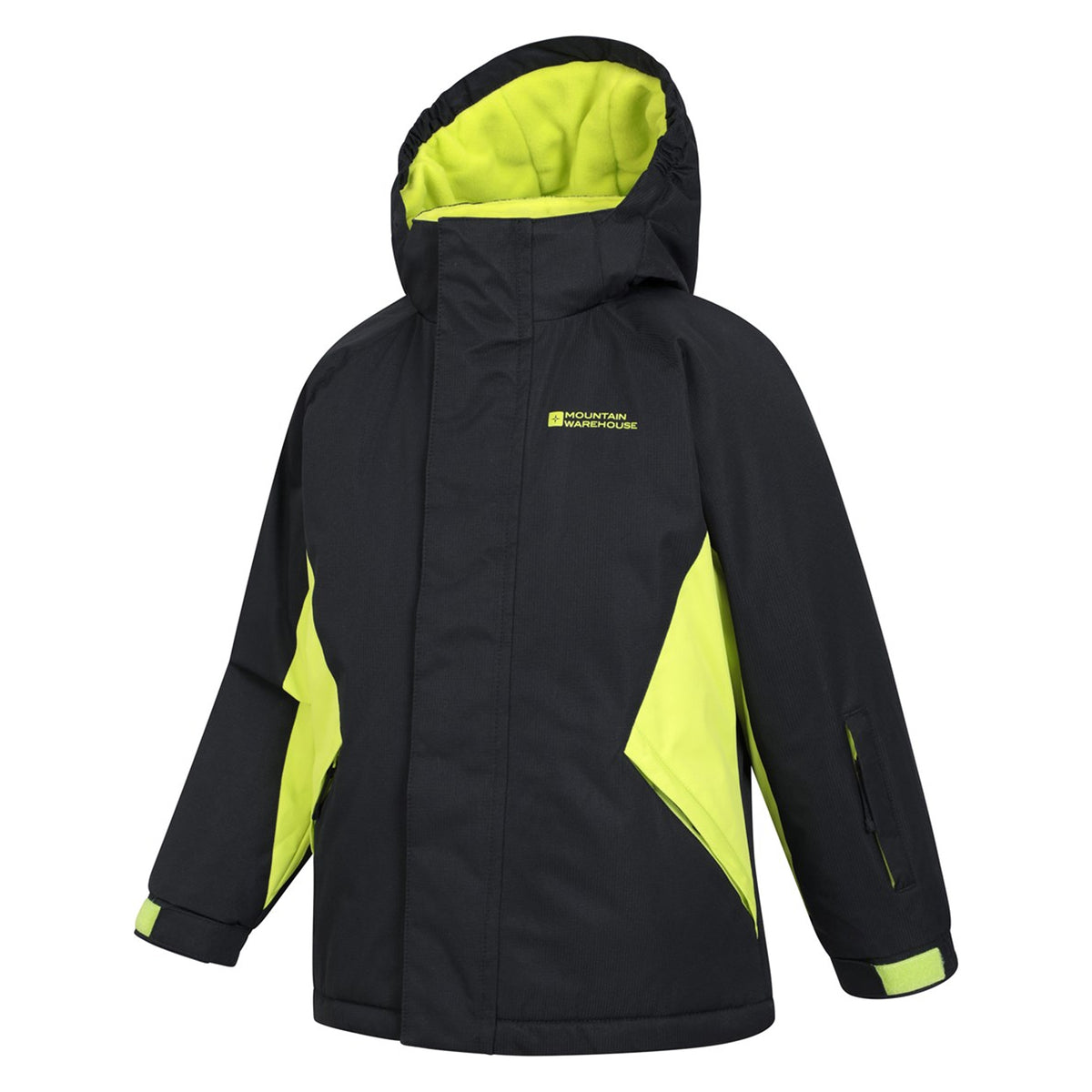Black - Side - Mountain Warehouse Childrens-Kids Ski Jacket & Trousers Set