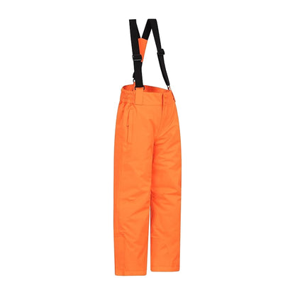 Orange - Pack Shot - Mountain Warehouse Childrens-Kids Ski Jacket & Trousers Set