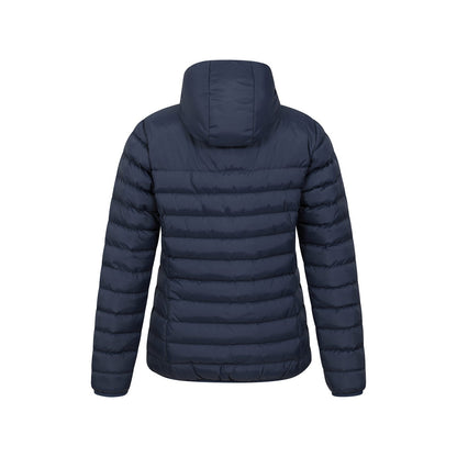 Navy - Back - Mountain Warehouse Womens-Ladies Faux Fur Lined Padded Jacket
