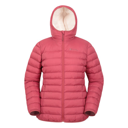 Rust - Front - Mountain Warehouse Womens-Ladies Faux Fur Lined Padded Jacket