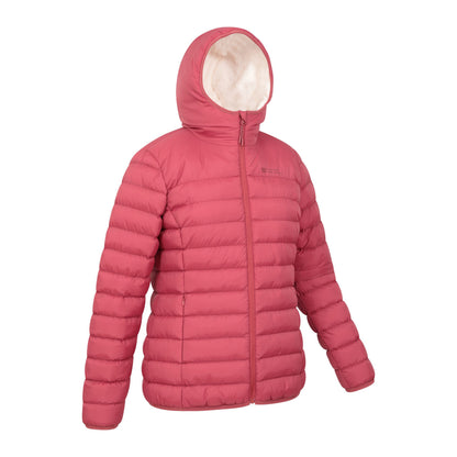 Rust - Back - Mountain Warehouse Womens-Ladies Faux Fur Lined Padded Jacket