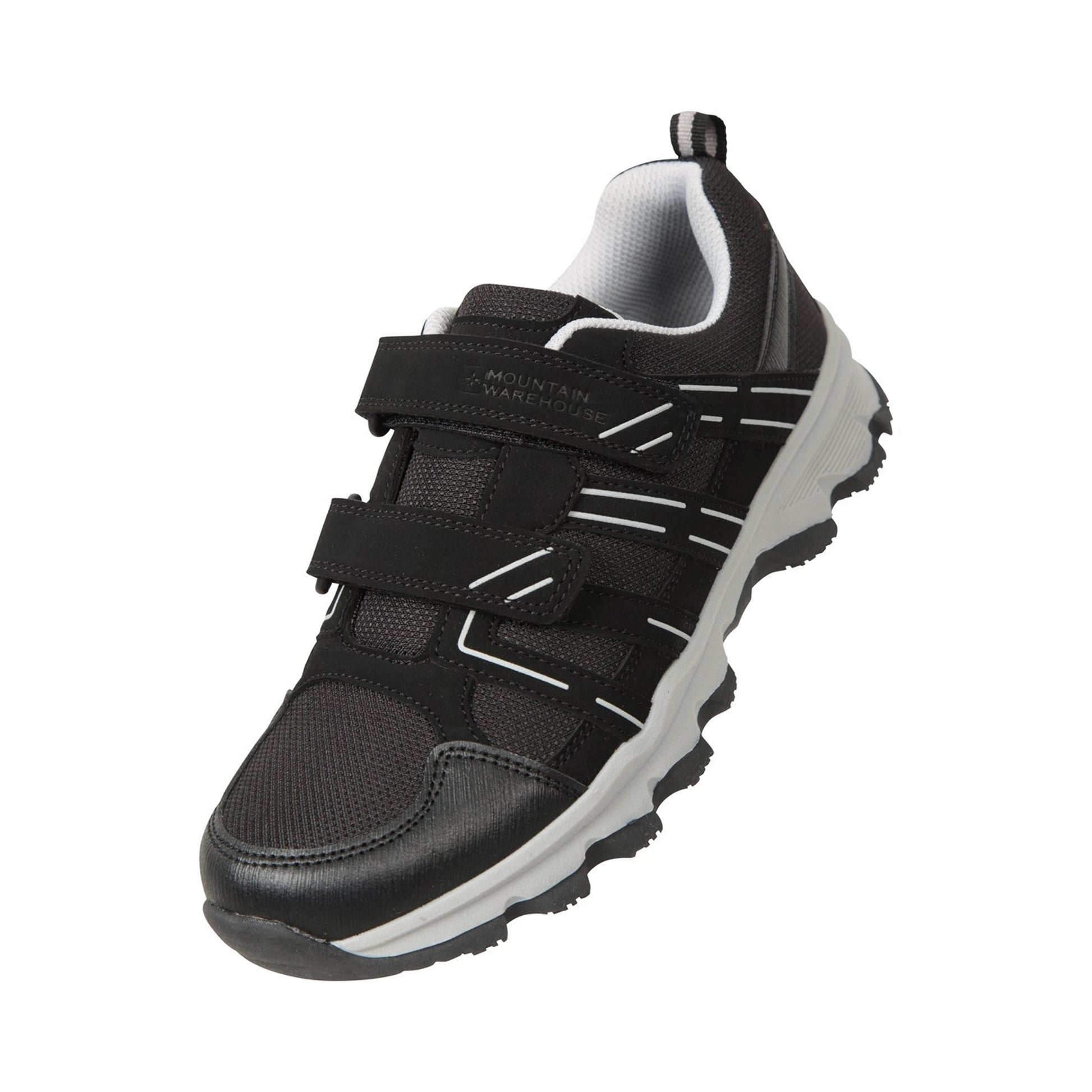 Jet Black - Close up - Mountain Warehouse Childrens-Kids Cannonball Walking Shoes
