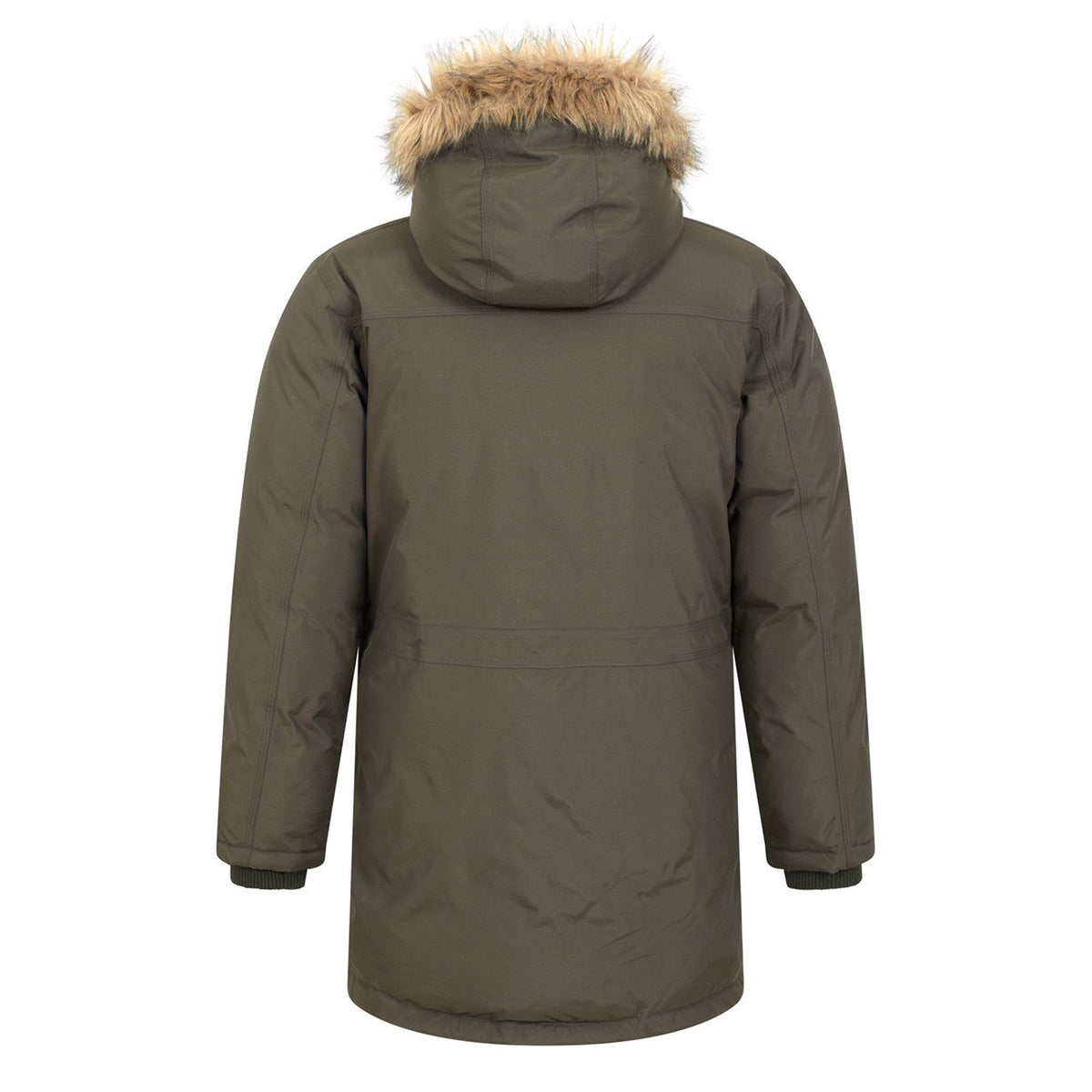 Dark Khaki - Back - Mountain Warehouse Mens Antarctic Extreme Camo Down Waterproof Jacket