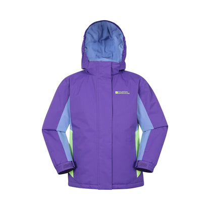 Purple - Front - Mountain Warehouse Childrens-Kids Honey Ski Jacket
