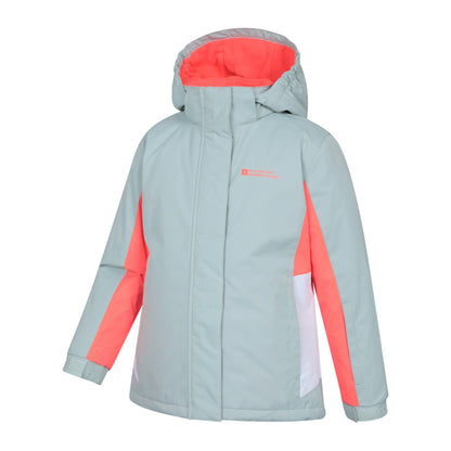 Pale Green - Side - Mountain Warehouse Childrens-Kids Honey Ski Jacket