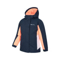Black Iris Navy - Side - Mountain Warehouse Childrens-Kids Honey Ski Jacket