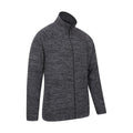 Charcoal - Side - Mountain Warehouse Mens Snowdon Marl Fleece Jacket