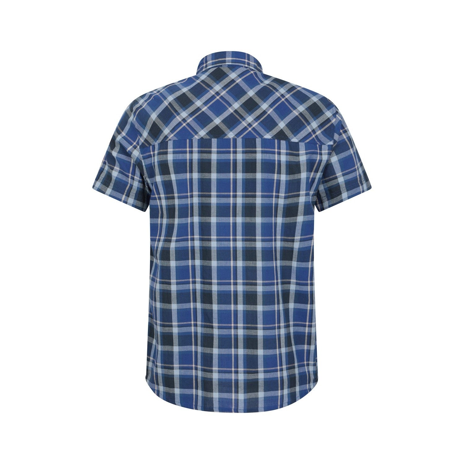 Bright Blue - Back - Mountain Warehouse Mens Weekender Shirt