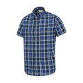Bright Blue - Side - Mountain Warehouse Mens Weekender Shirt
