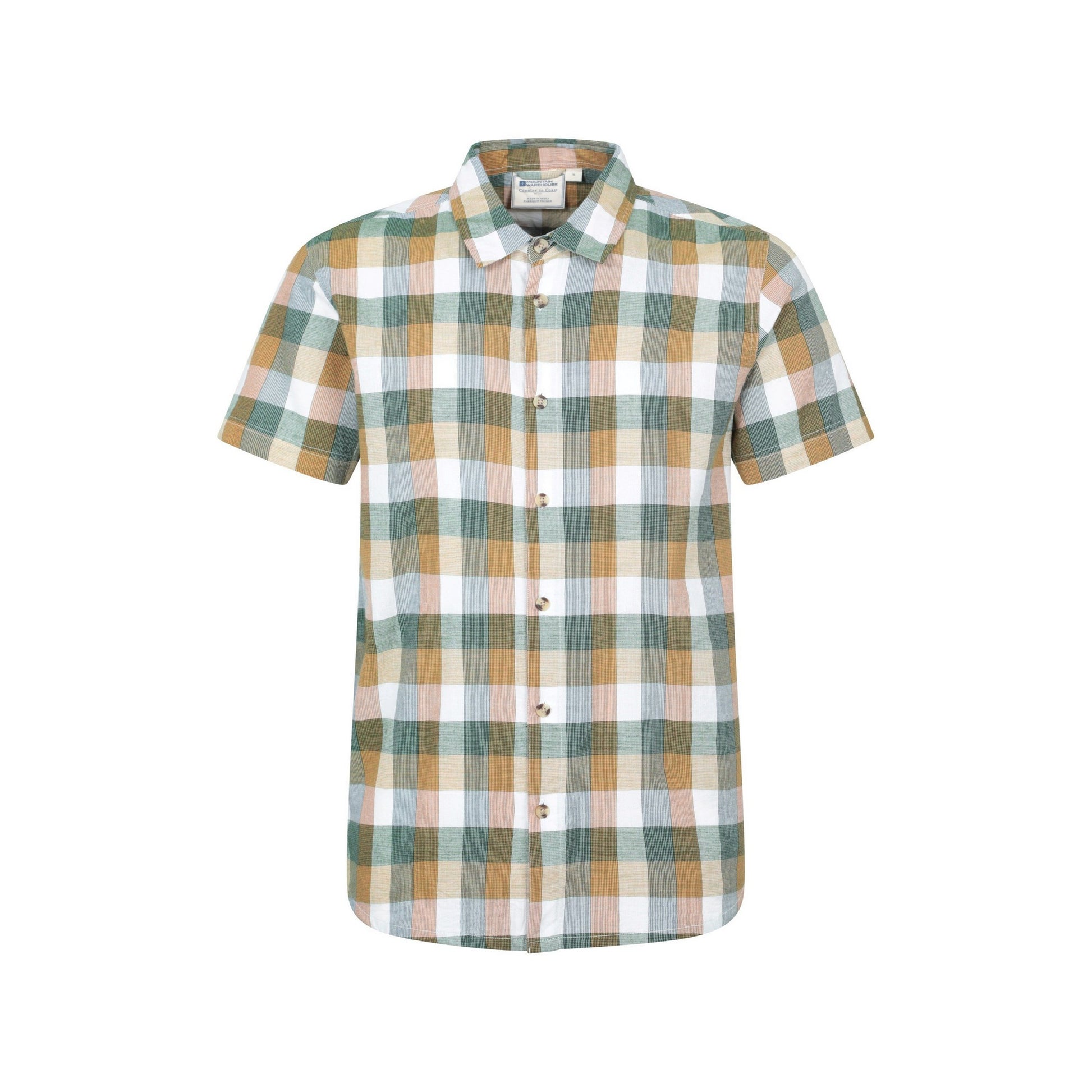 Bright Orange - Close up - Mountain Warehouse Mens Weekender Shirt