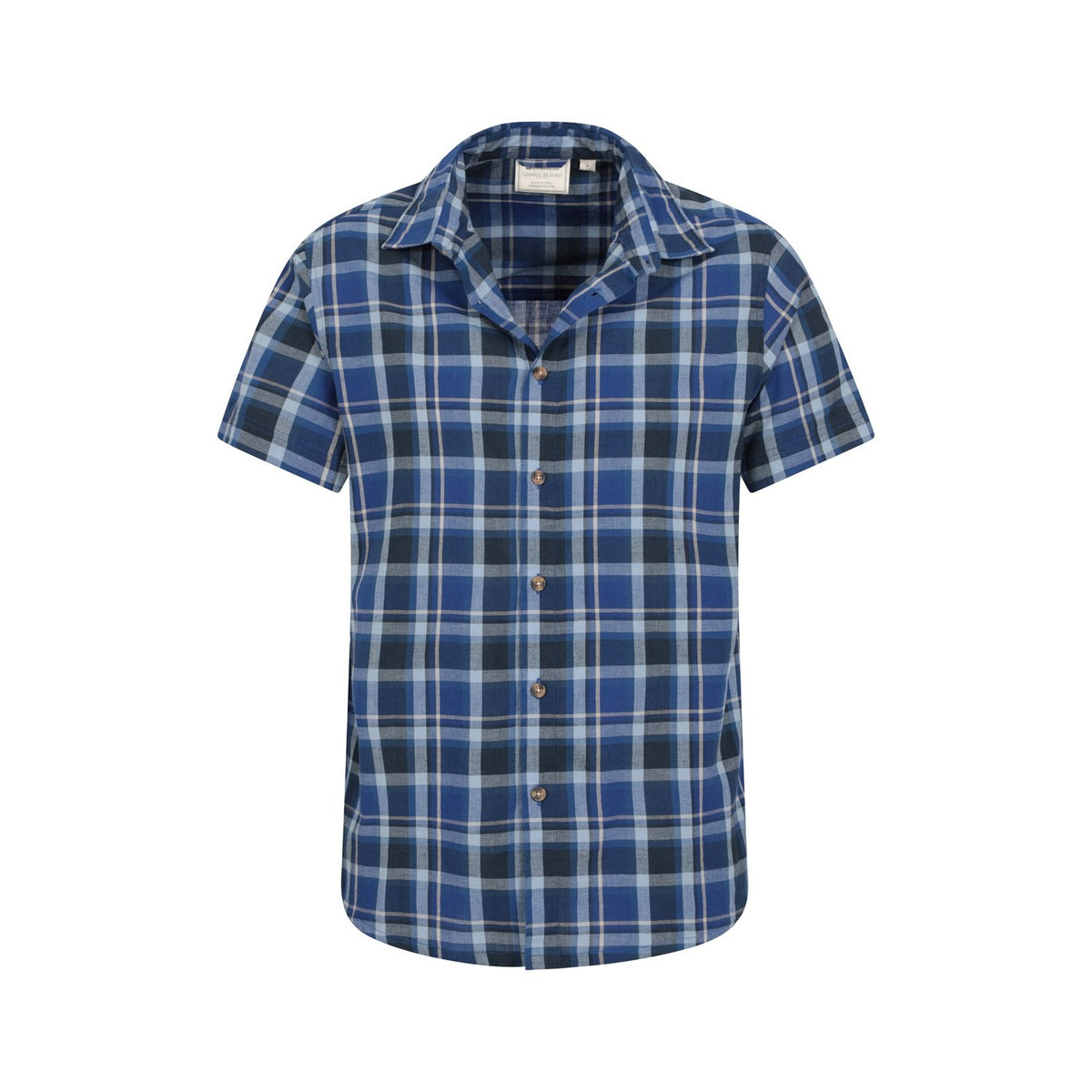 Bright Blue - Pack Shot - Mountain Warehouse Mens Weekender Shirt