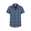 Bright Blue - Pack Shot - Mountain Warehouse Mens Weekender Shirt
